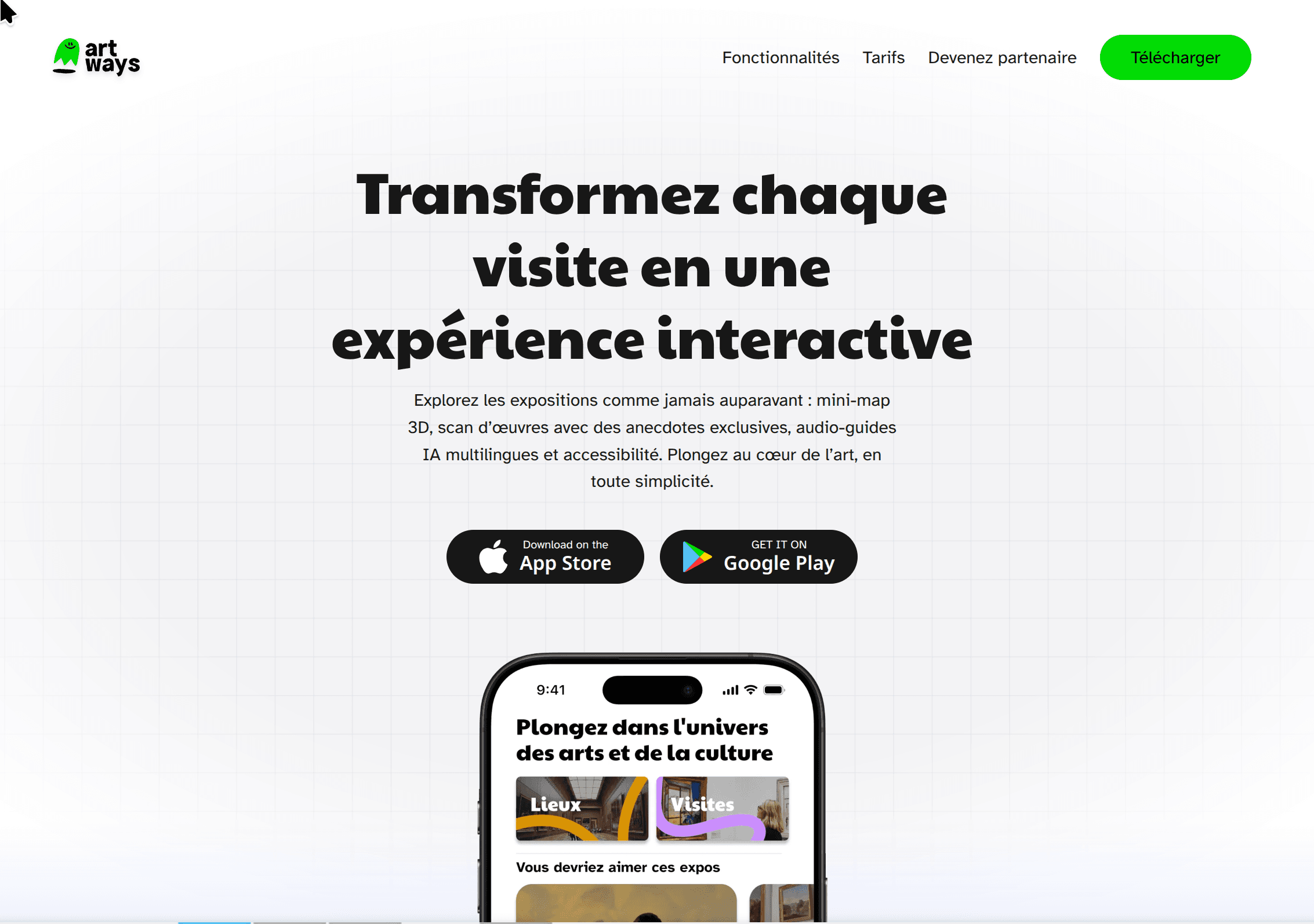 Capture du site Artways